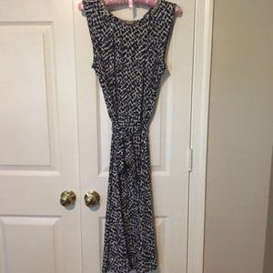 Karl Lagerfeld blue and white knee-length dress